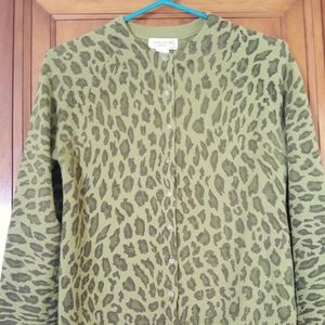 Leopard spot cardigan